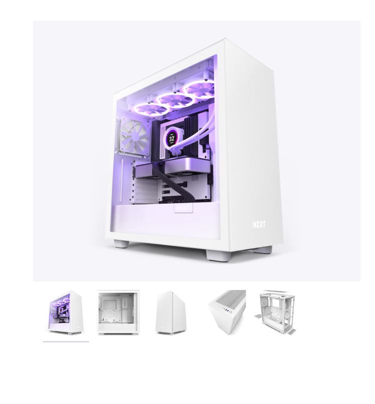 NZXT H7 BLACK/WHITE CASE (2 YEARS WARRANTY BY TECH DYNAMIC