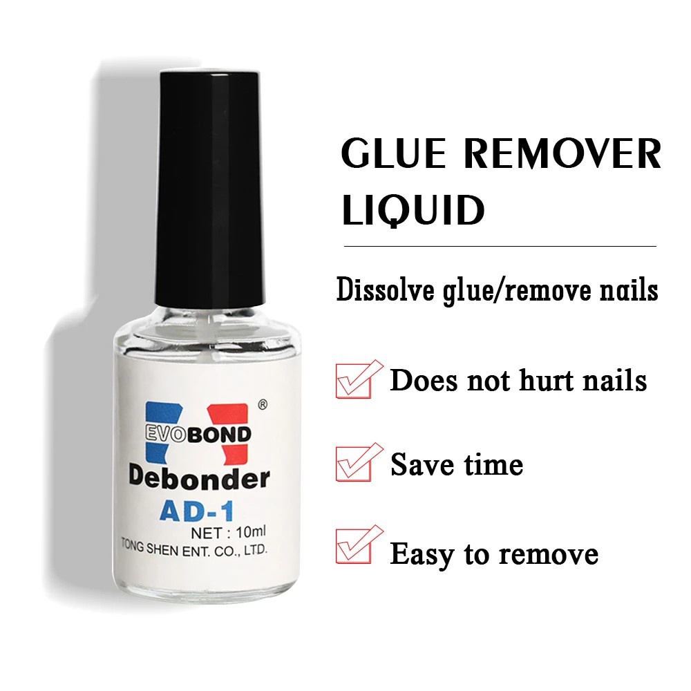 10ml Nail Art With Brush Nail Glue Solutions Of The Gel Eyelashes Stickers False Tip Rhinestone Remover Solutions Of The Gel Shopee Singapore