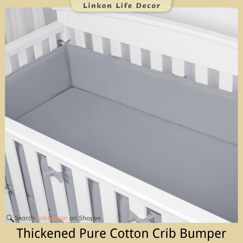 Baby Safe Crib Bumper Pads For Standard, Crib Headboard Padding