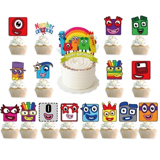 New Style Numberblocks Happy Birthday Party Decorations Number Blocks ...