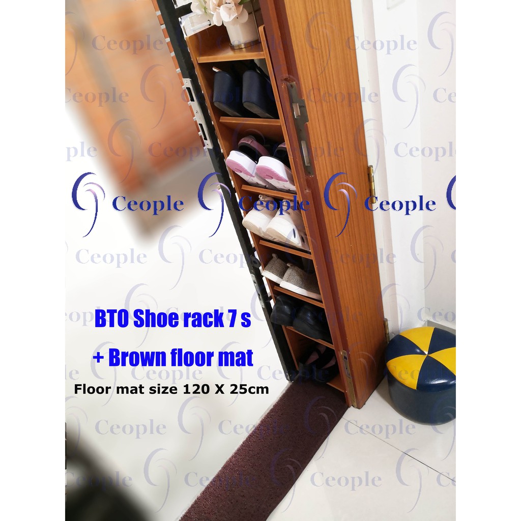 Exclusive Package Bto Shoe Rack And Door Gap Mat Wood Color Shoe Rack Diy Shoe Rack Shoe Storage Shopee Singapore