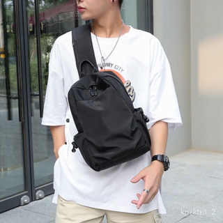 ⭐️Affordable⭐Chest Bag Men's Large-Capacity Crossbody Bag Shoulder Bag Casual Chest Kettle Bag Waterproof Oxford Cloth T #5