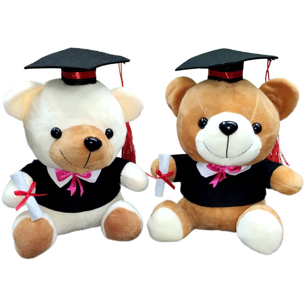  Shop Malaysia SHIOK 7 Inch Graduation Convo Bear With Ribbon Holding Certificate Soft Plush 