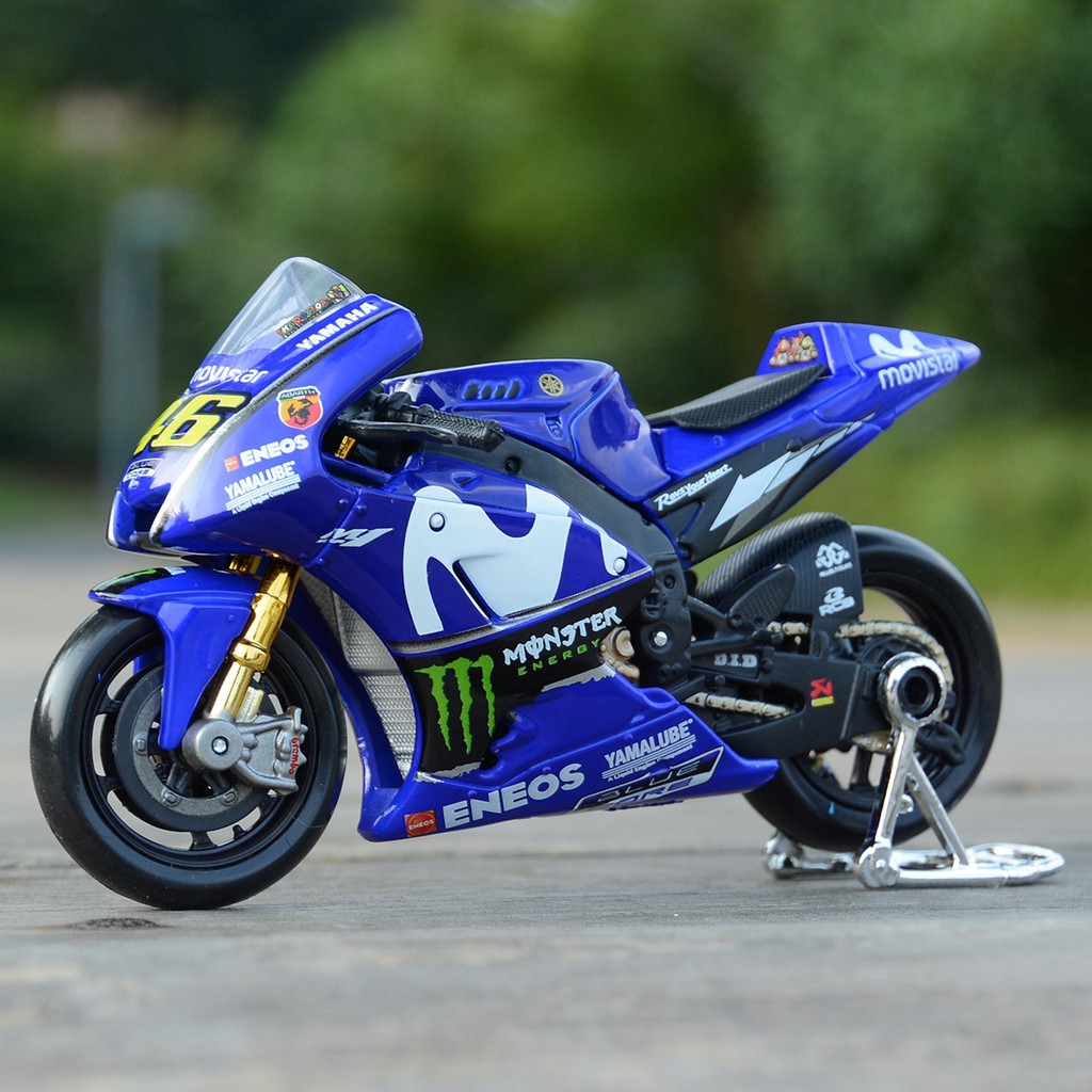 Maisto 1 18 2018 Motogp Racing Yamaha Yzr M1 Factory Racing Team 46 25 Static Die Cast Vehicles Collectible Motorcycle Model Toys Shopee Singapore