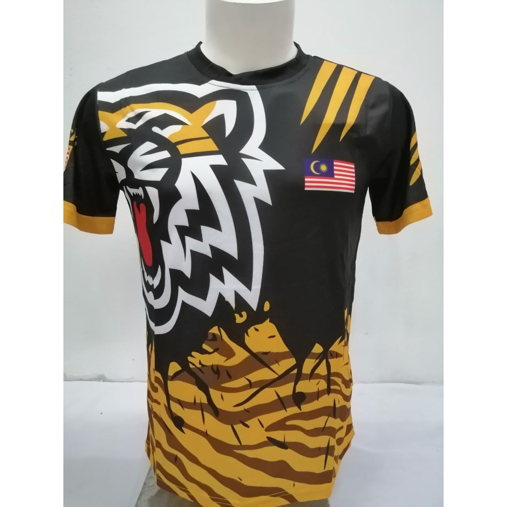 Shop Malaysia New Arrival Baju Jersi Malaysia Malaysia Jersey Shirt Short Sleeve Shopee Singapore