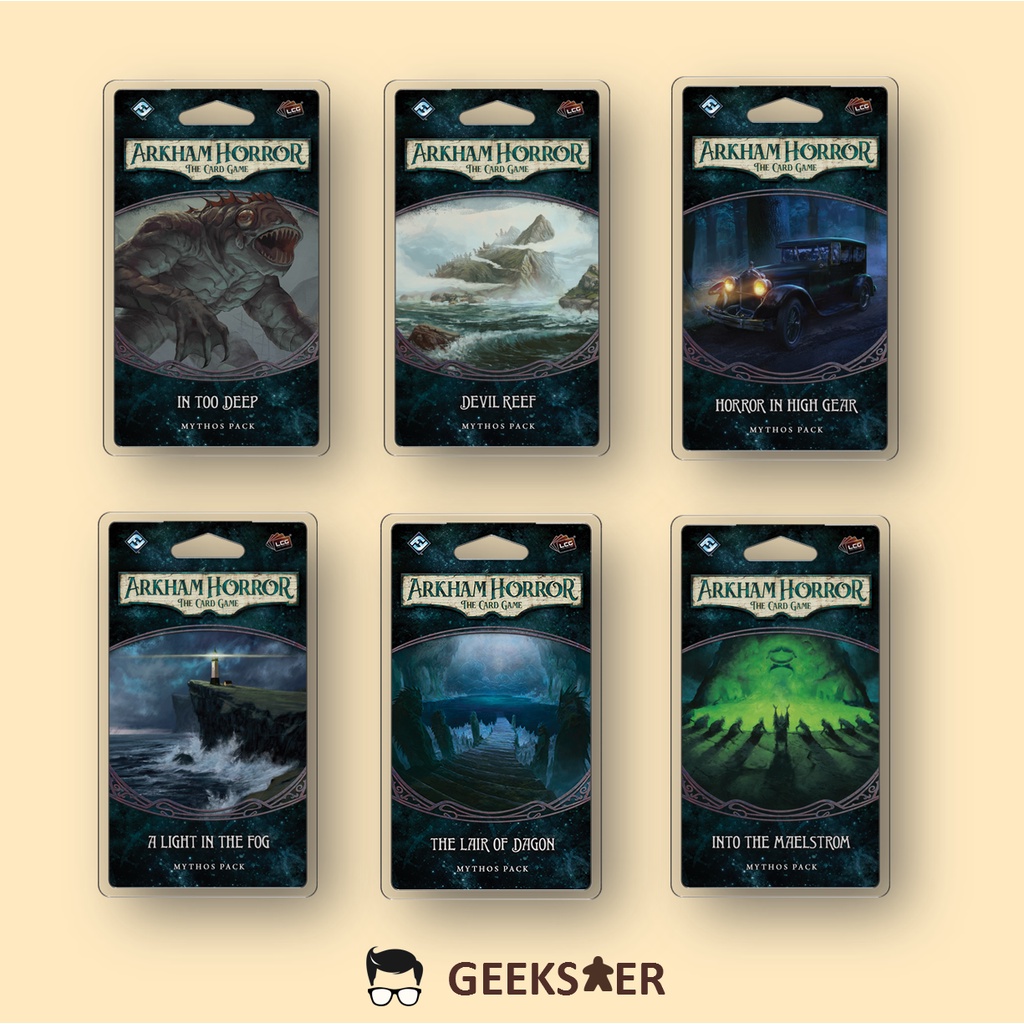 Arkham Horror LCG The Innsmouth Conspiracy Mythos Packs Complete Cycle Shopee Singapore