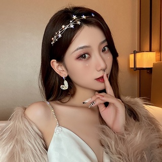 Image of thu nhỏ Chic Rhinestone Alloy Headband Party Wedding Multilayer Butterfly Crystal Hair Band Girls Hair Accessories #1
