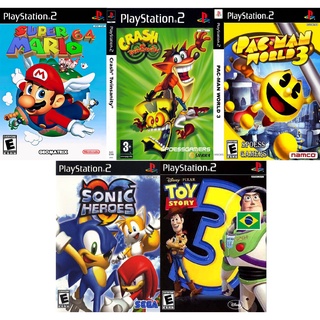 24 hours to deliver goods5 Games Ps2 Mario Crash Sonic Pac Man Toy Story Child Children PLAY2