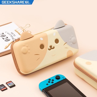 GeekShare Calico Cat Carrying Case for Nintendo Switch and Switch OLED