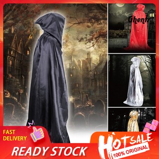 Pjrvampire Hooded Cloak Medieval Witch Robe Cape Floor Length Halloween Costume Shopee Singapore - roblox medieval white cloak