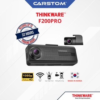 THINKWARE F200 PRO 2-CH 1080p Front/Rear Car Dashcam with 32GB SD Card,WiFi, Super Night Vision, Parking Mode Car Camera