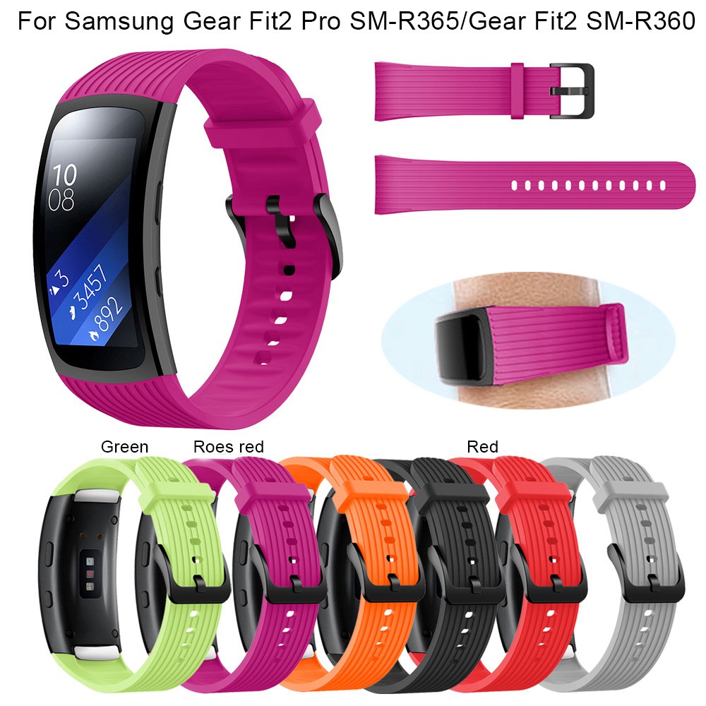 Replacement Wrist Band Silicone Strap Bracelet For Samsung Gear Fit 2 & Fit2 Pro 