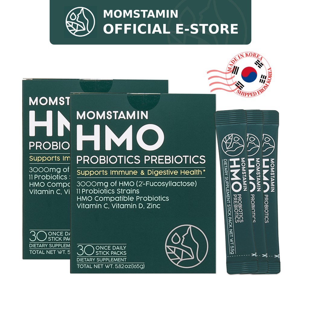 Momstamin HMO Probiotics Prebiotics5.5g x30 sticks 2 Boxes Immune