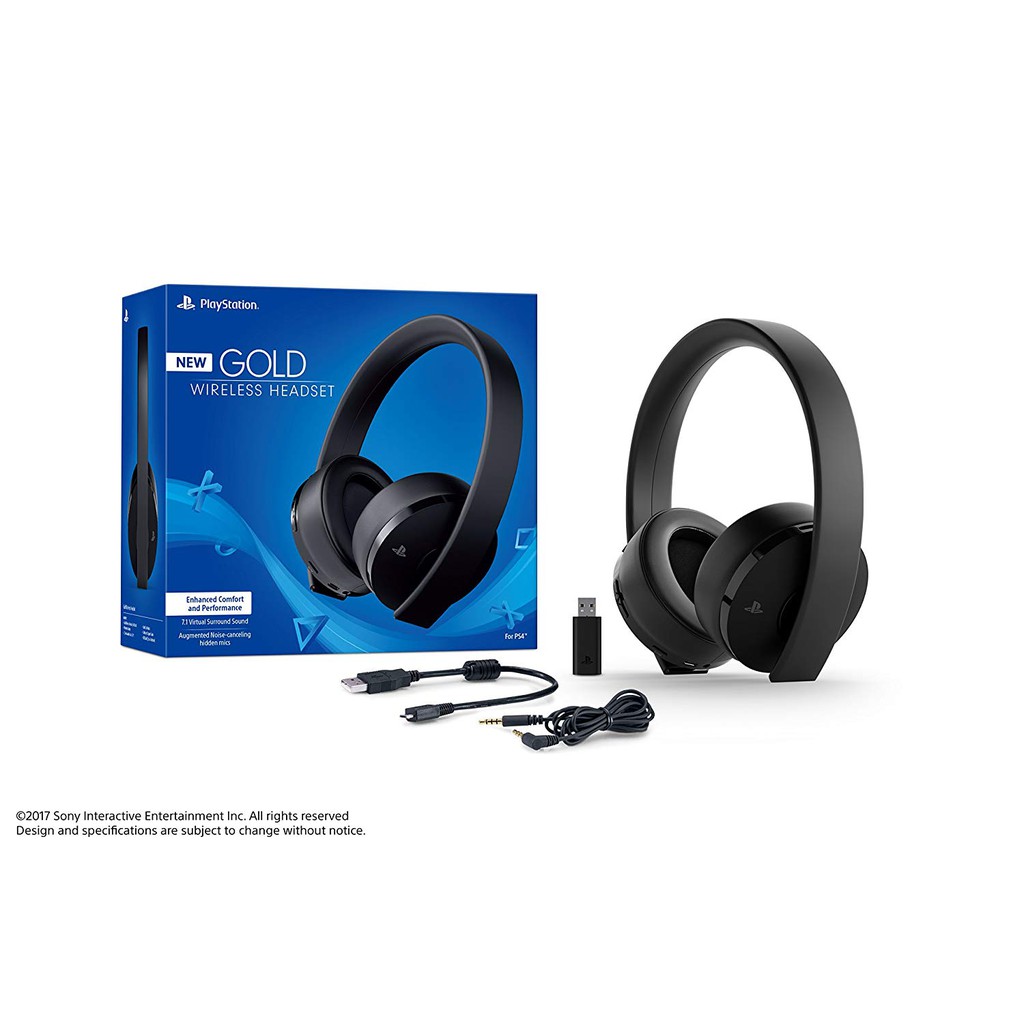sony gold wireless headset white
