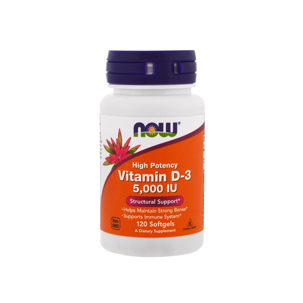 Now Foods, Vitamin D3, 5,000 IU, 120 Softgels Shopee Singapore