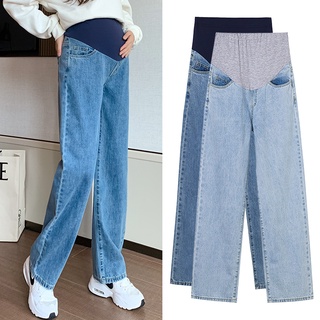 8356# Maternity pants Summer Maternity Jeans High Waist Belly Support Pants Support Abdomen Elastic Waist