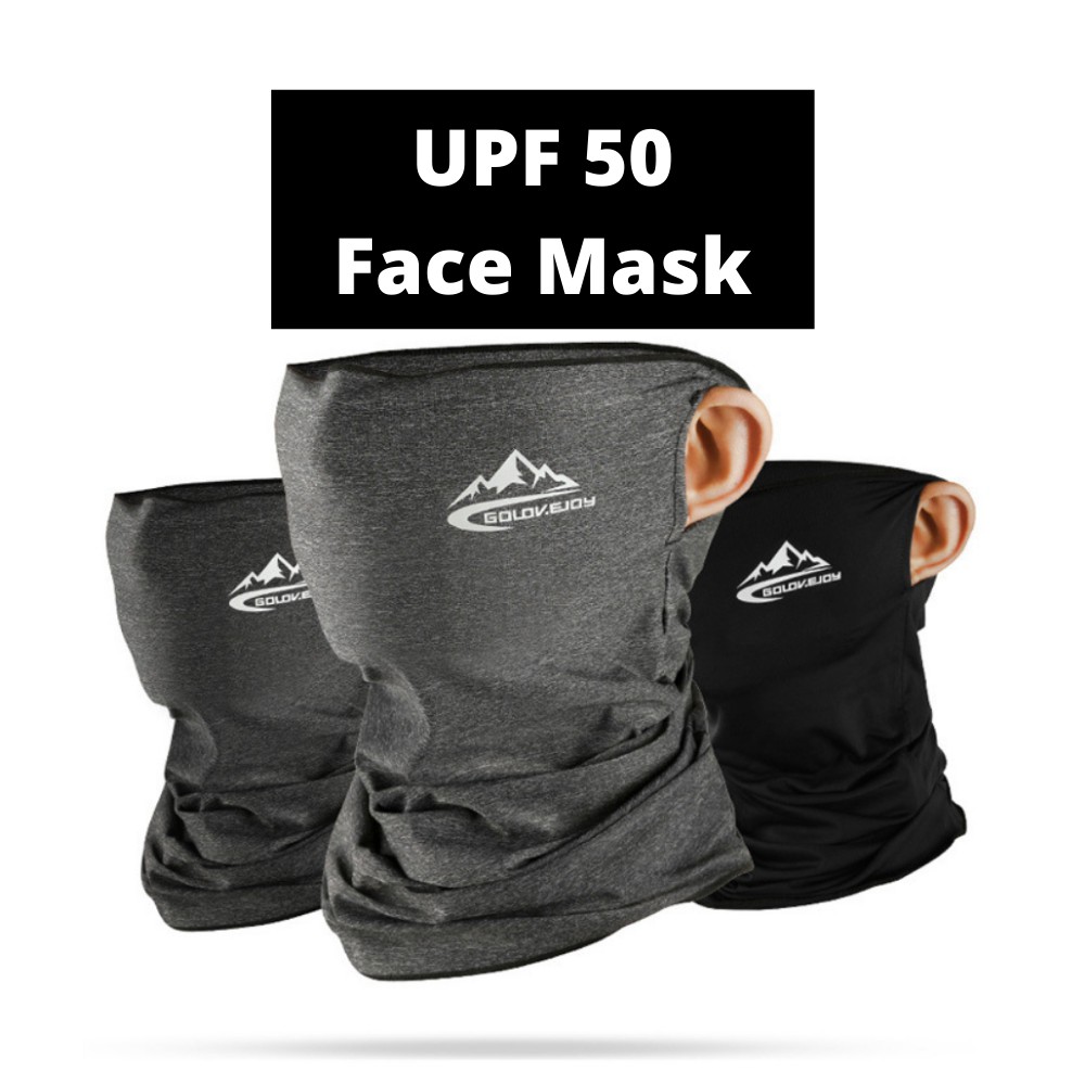 Sun UV Protection Neck Gaiter Washable Reusable Magic Face Cover Dust Wind Bandana Balaclava Headwear for Fishing Hiking 