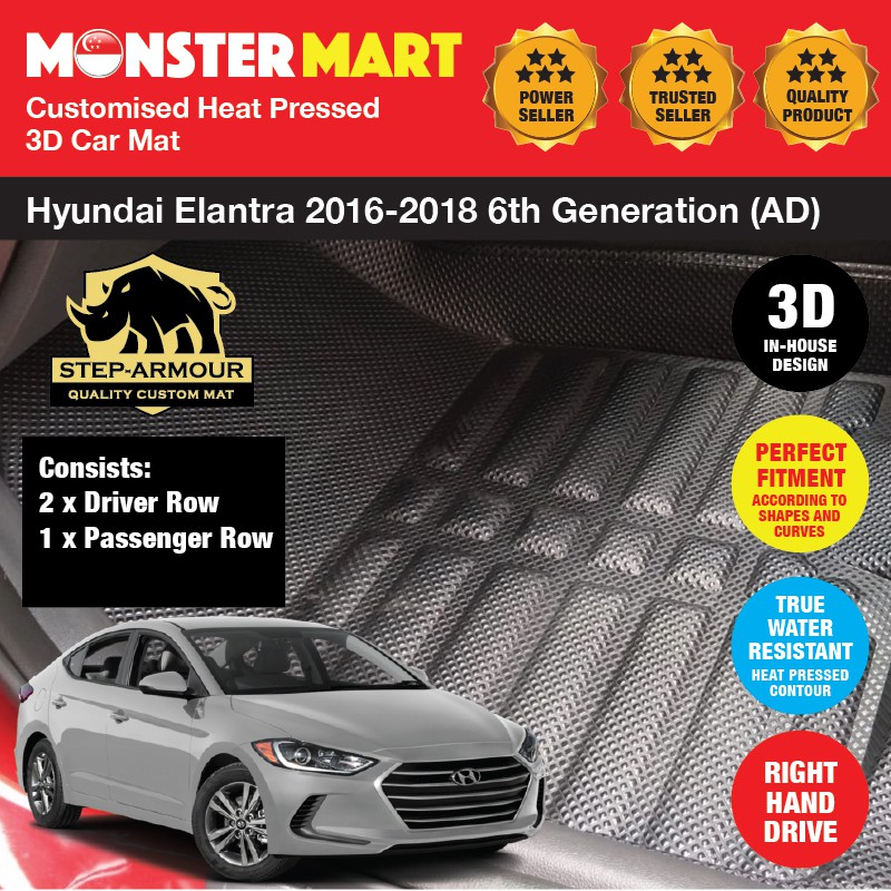 Step Armour Hyundai Elantra 2016 2018 6th Generation Ad 3d Car