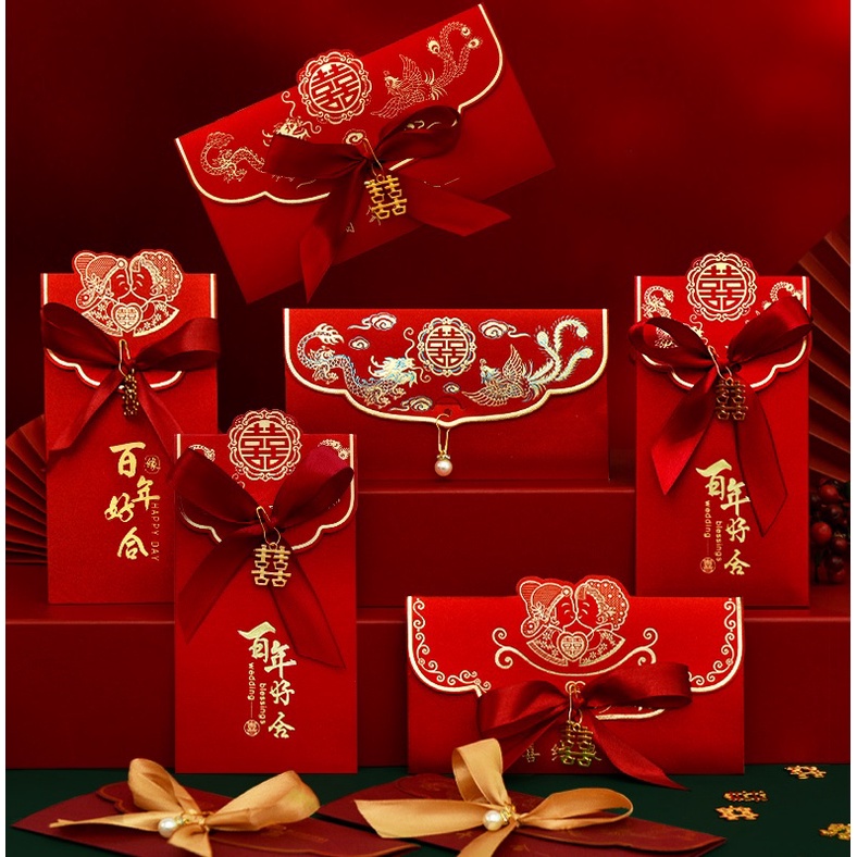 Wedding Xi Red Packet Simple Angbao Ang Bao / Hong Bao | Double ...