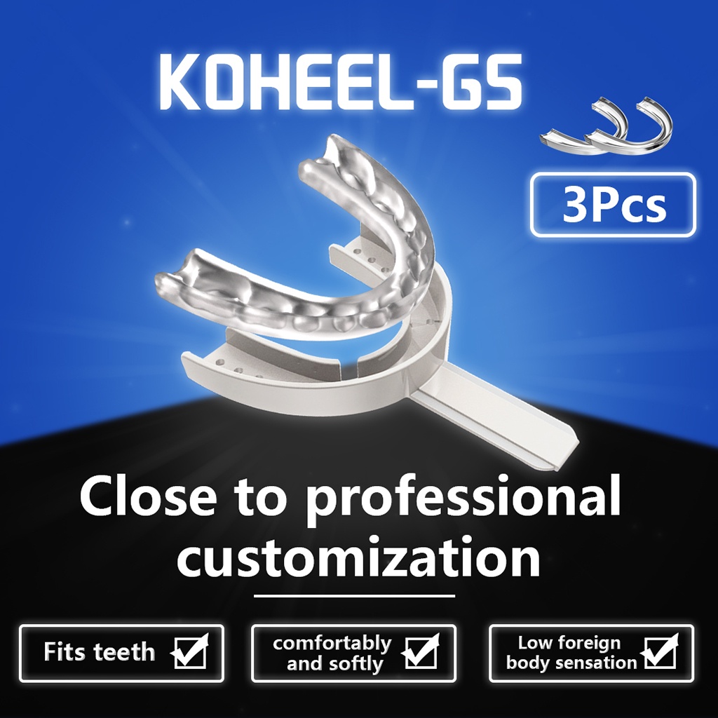 KOHEEL Mouth guard for teeth grinding with a tray Moldabule night
