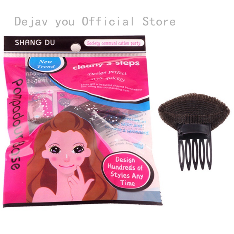 Front hair puff patch pad curler bangs-a1026-small black | Shopee Singapore