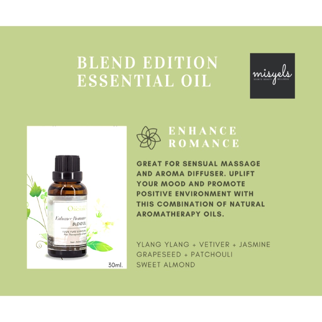 Essential Oil Blend Enhance Romance Scent Great For Sensual Massage Blend Of Flowery And Sweet 