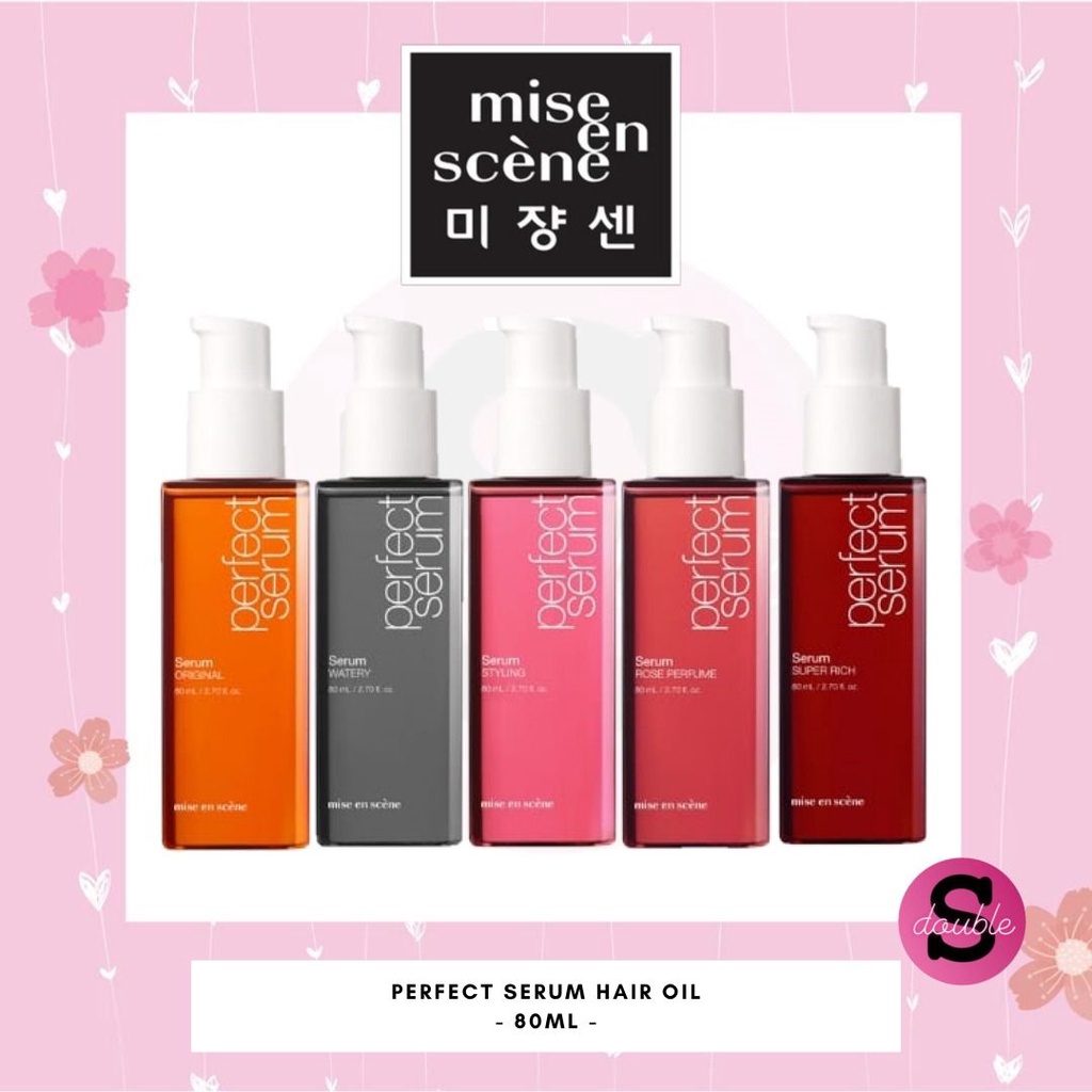 Mise En Scene Perfect Serum Hair Oil Ml Original Rose Perfume Rich Styling Coco Water