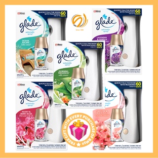 GLADE Automatic 3 in 1 Spray Ocean Escape Starter Kit 175g