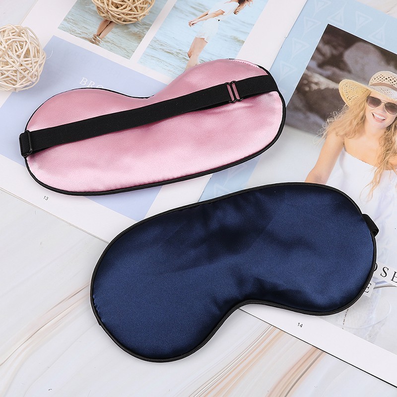WHSG 1 pcs eye mask soft padded travel night sleeping blindfold sleep aid