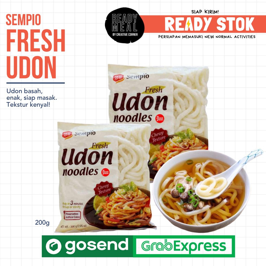Fresh Udon Noodle Thick Noodle Instant Udon Noodle 200 Grm FRESH