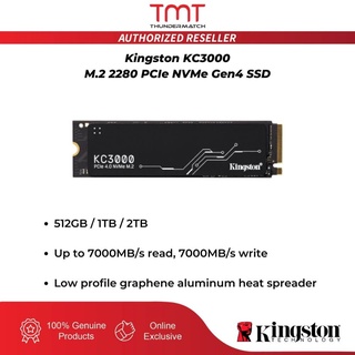 TMT Kingston KC3000 512GB 1TB 2TB 4TB M.2 2280 PCIe NVMe Gen4 SSD ...