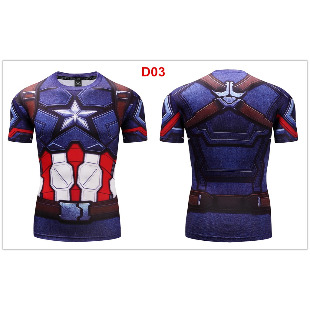 captain america 3d t shirt