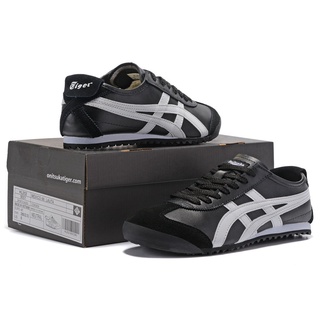 New Onitsuka Mexico 66 Men's and Women's Shoes classic black and white shoes Tigers leather shoes classic non-slip #0