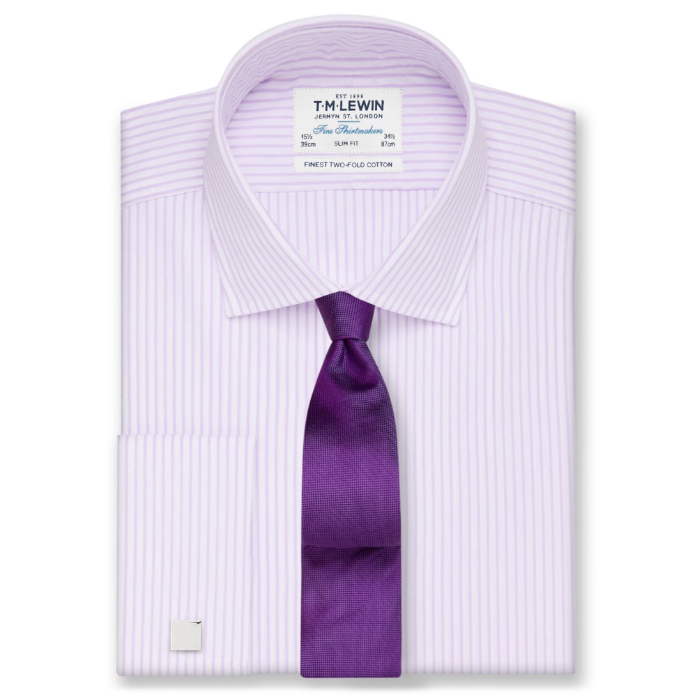 lilac slim fit shirt