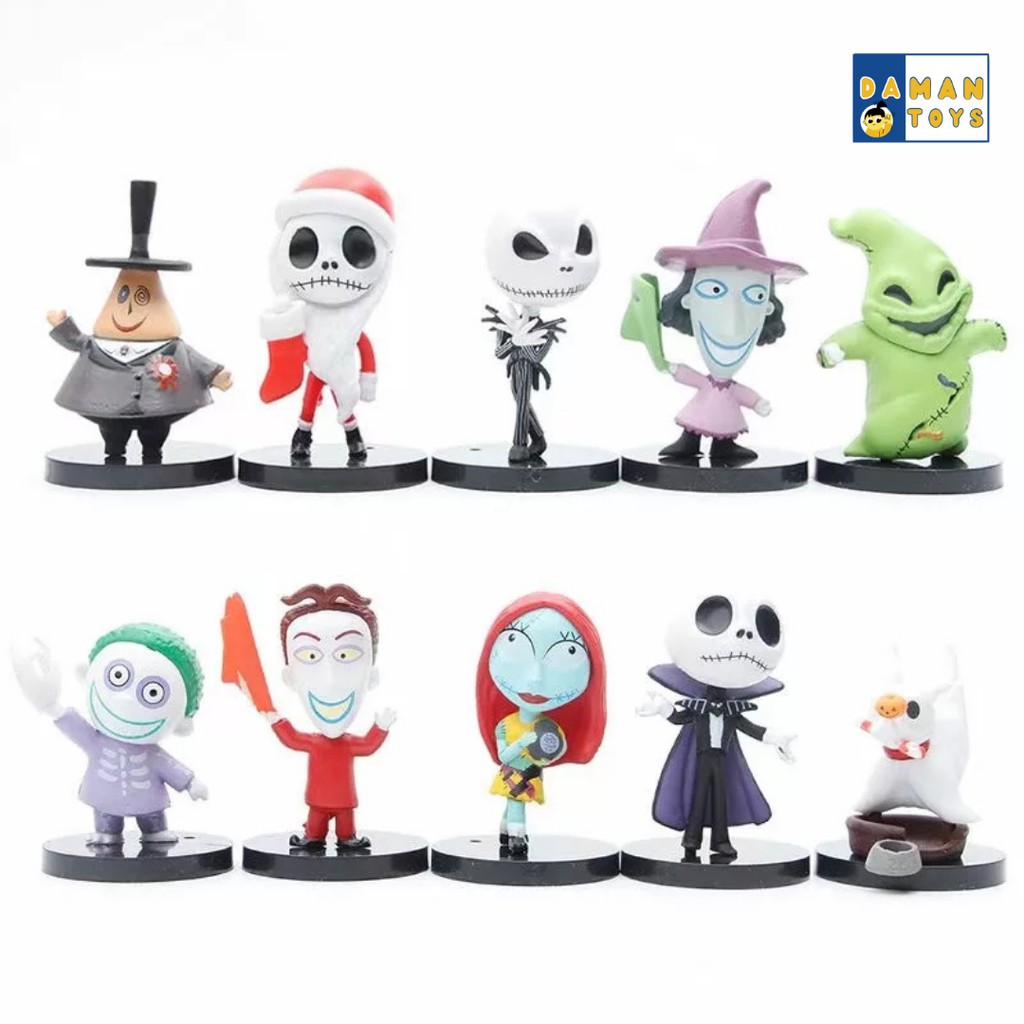 The Nightmare Before Christmas Design PVC Mini Figure Toys Set with ...