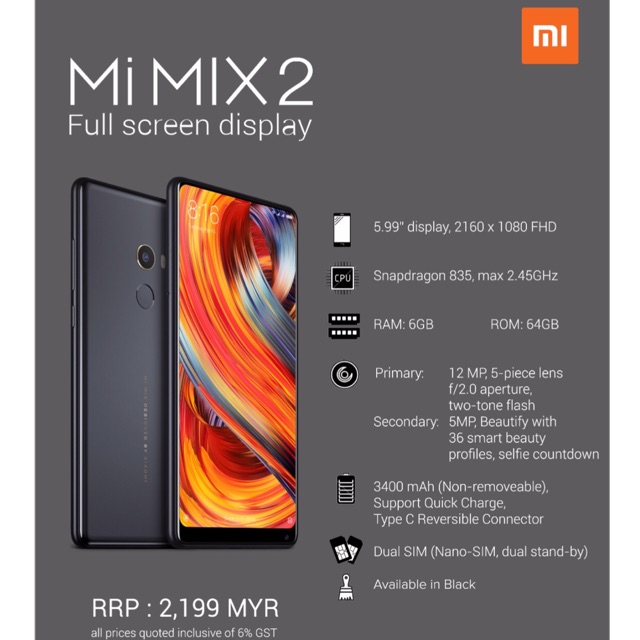 Mi Mix 2 Price And Deals Dec 2020 Shopee Singapore