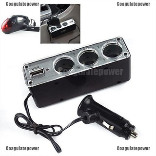 3 Way Multi Car Splitter Usb Plug Charger Dc 12v 2 Shopee Singapore