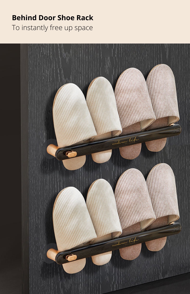 Bathroom Slipper Holder, Towel Rack, Over Door Shoe Drying Rack