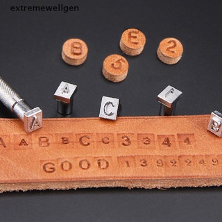 [extremewellgen] 36pcs Steel Alphabet letter Number leather Stamp Punch Set Leather Craft @#TQT