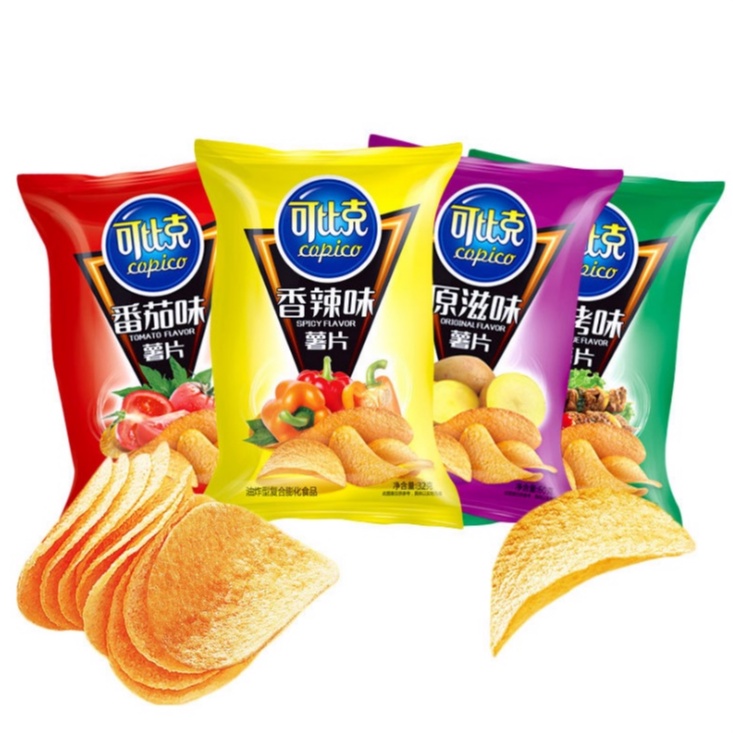 Can Be The Pure Potato Chips 32g Casual Snacks Chinese Snacks Net Red Snacks Copico Potato Chips 32gcopico Potato Chips 32g Shopee Singapore