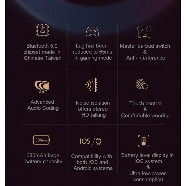 tws smart earbuds t5