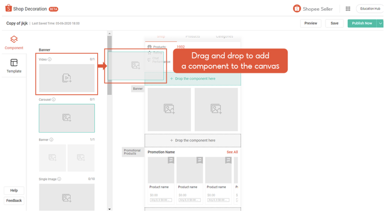 Navigating the Premium Shop Decoration window | Shopee PH Seller ...