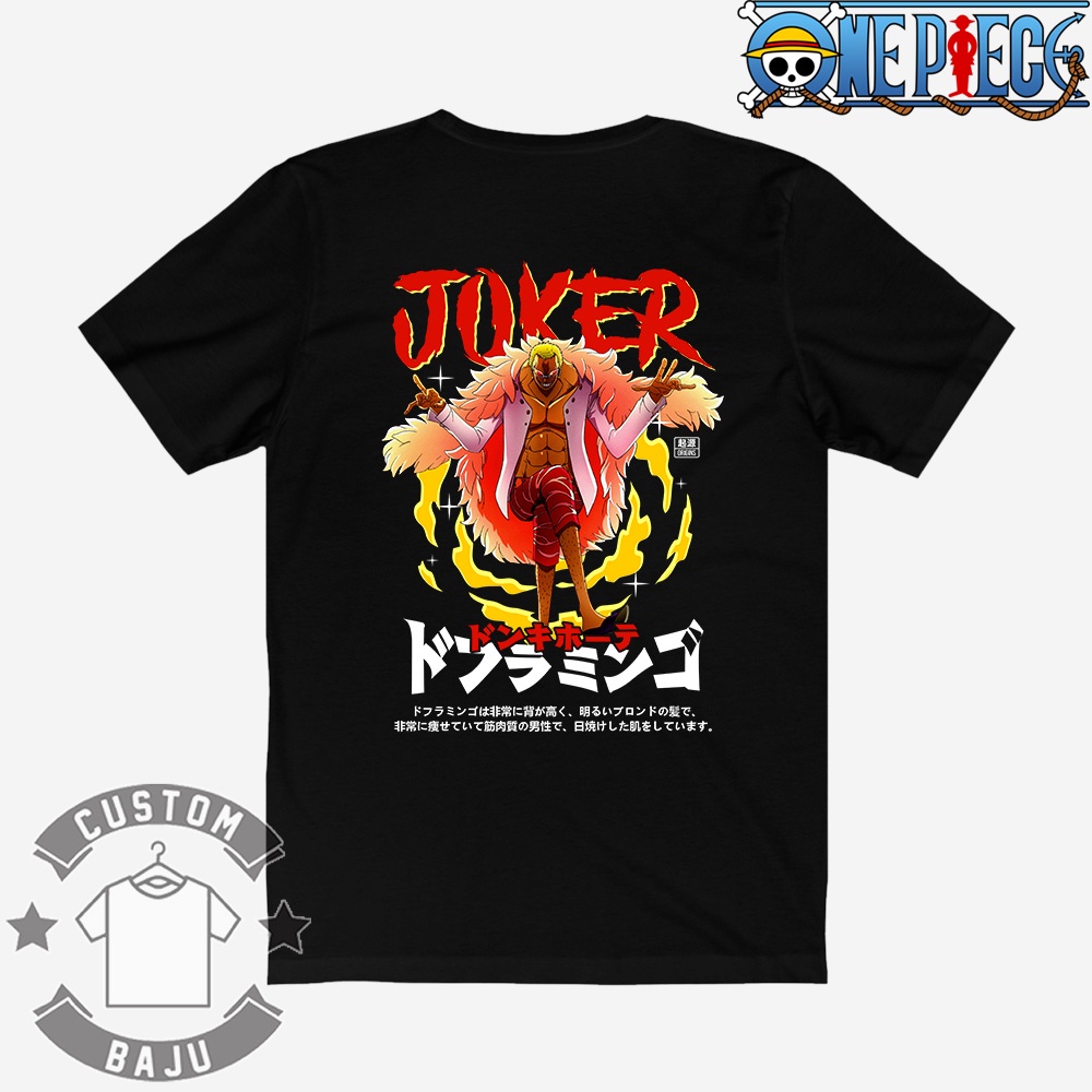 Donquixote Doflamingo Joker Anime One Piece T Shirt 8 Shopee Singapore
