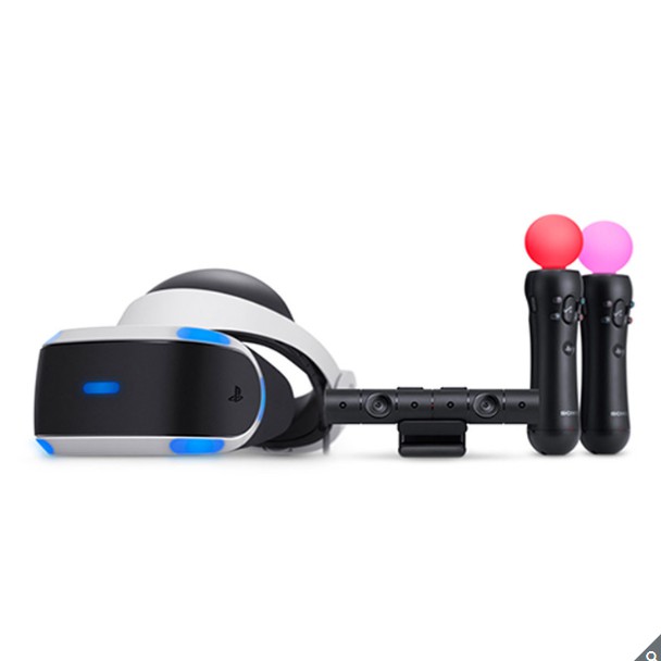 ps4 console with vr headset