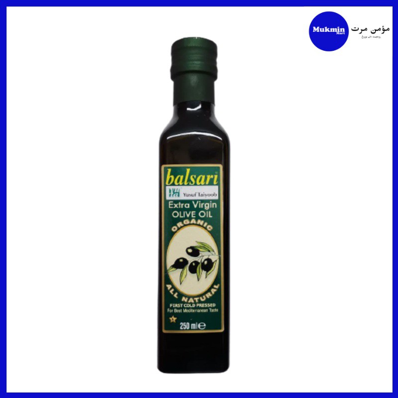 Yusuf TAIYOOB OLIVE OIL BALSARI ORGANIC OLIVE OIL EXTRA VIRGIN 250ML