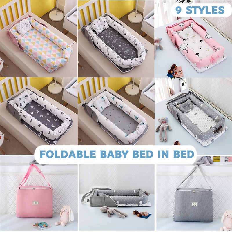 Foldable Baby Separated Bed Portable Baby Carry Cot Newborn Infant
