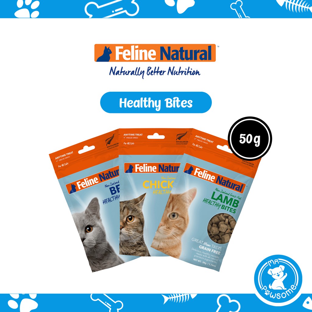 Feline Natural Healthy Bites Freeze Dried Cat Treats 50g Shopee Singapore