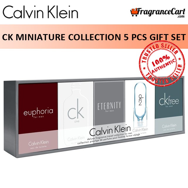 Calvin Klein Ck Miniature Collection 5 Pcs Gift Set For Men Euphoria Ck One Eternity Ck2 Ck Free Calvinklein Shopee Singapore