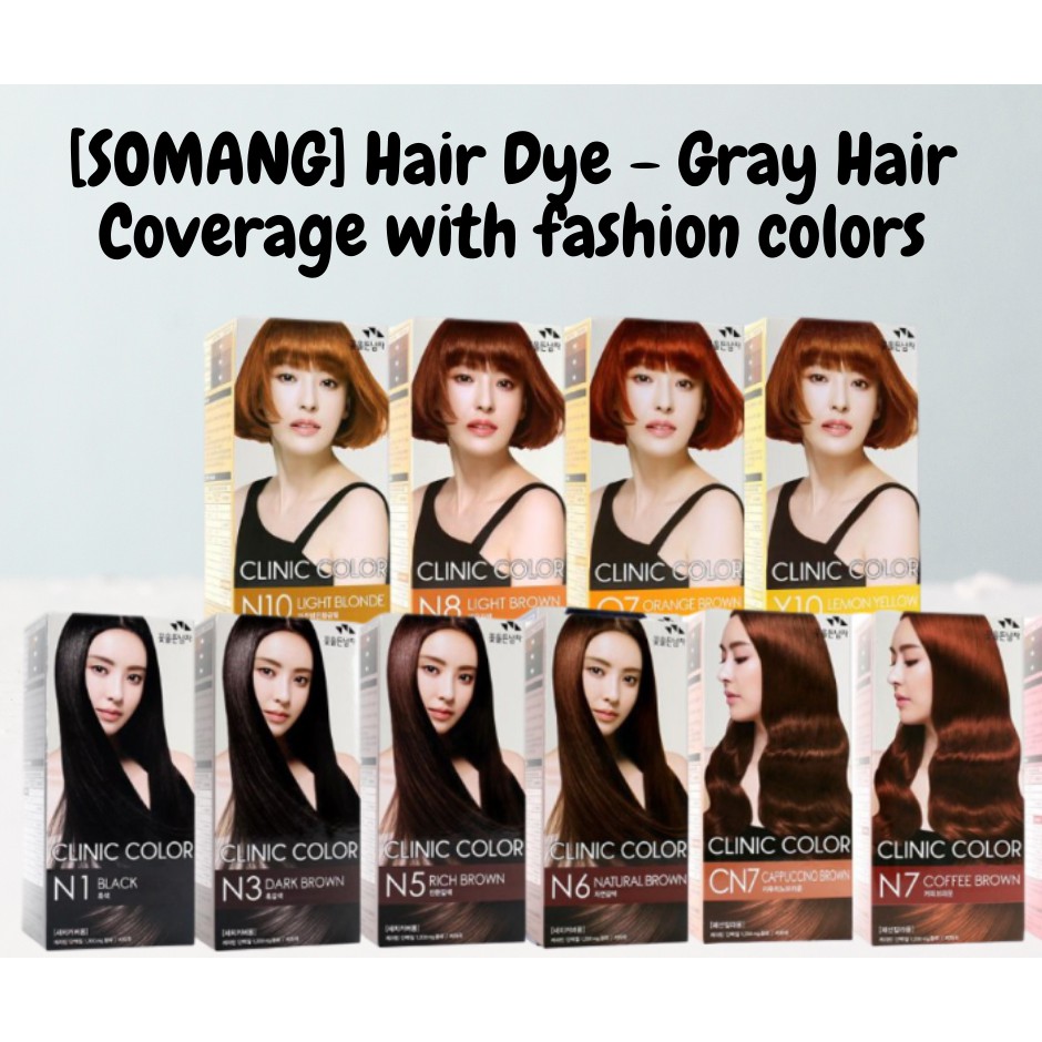 Local Seller Somang Man With The Flowers Korea Natural Hair Dye For Gray Hair Coverage And Fashion Colors Shopee Singapore