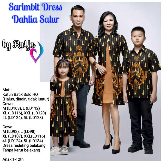 DAHLIA SALUR family  dress  batik  clothes couple family  